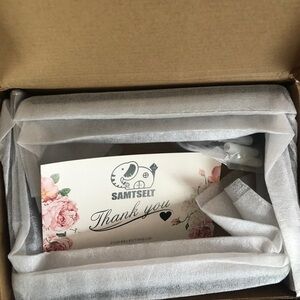 SAMTSELT New 4 Packs Heavy-Duty Brackets for Shelves, Iron Shelf Black Brackets